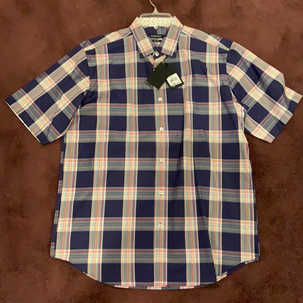 Bugatchi Summer Shirt Navy DS3116S16